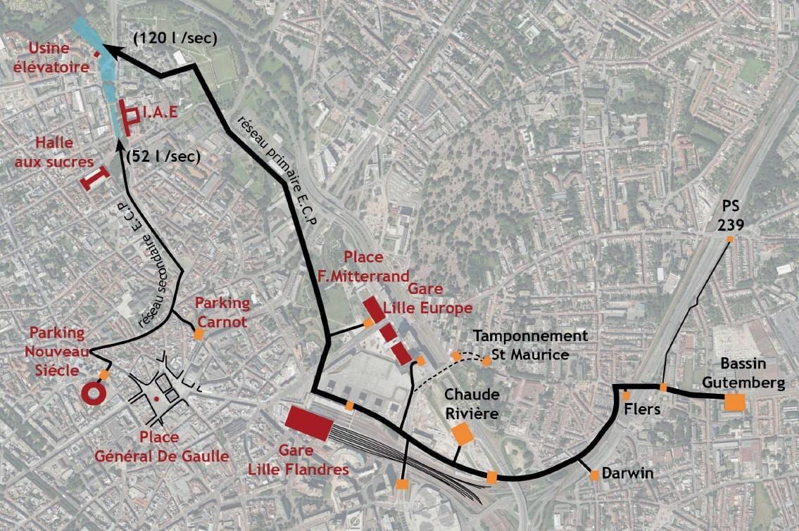 kort over Lille båd