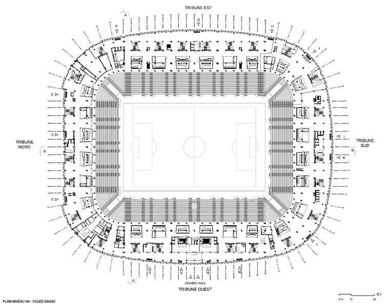 kort over Lille stadion