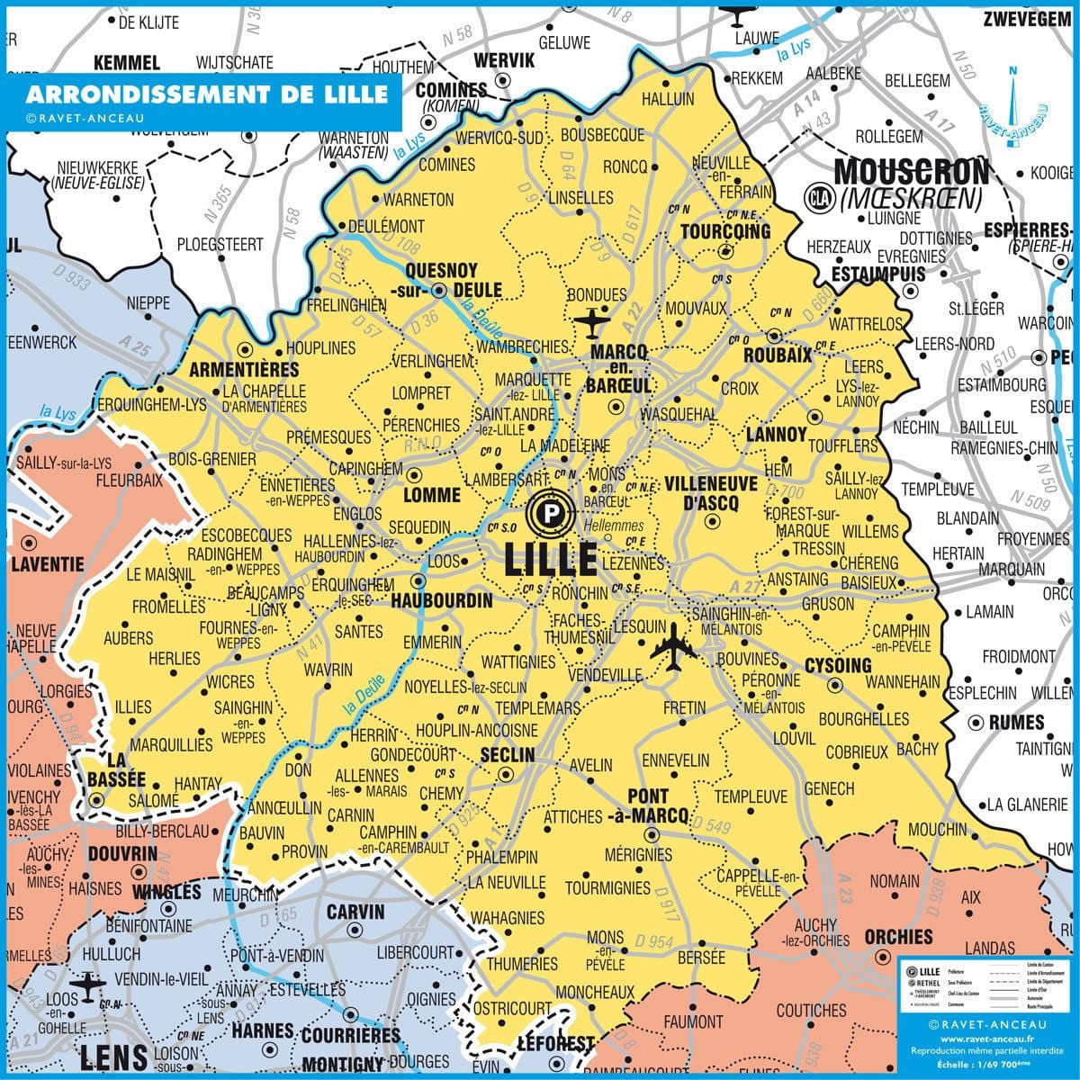 kort over Lille stat